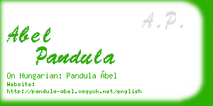 abel pandula business card
